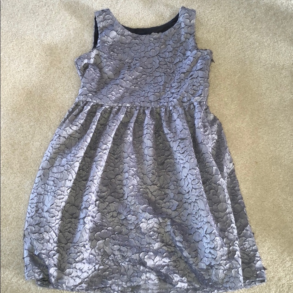 Silver petal dress